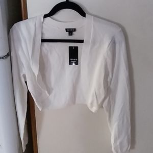 Torrid Ivory Cutaway Shrug / Cardigan